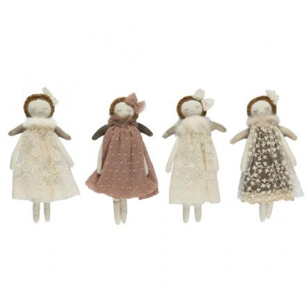 Assortiment de 4 petites poupées