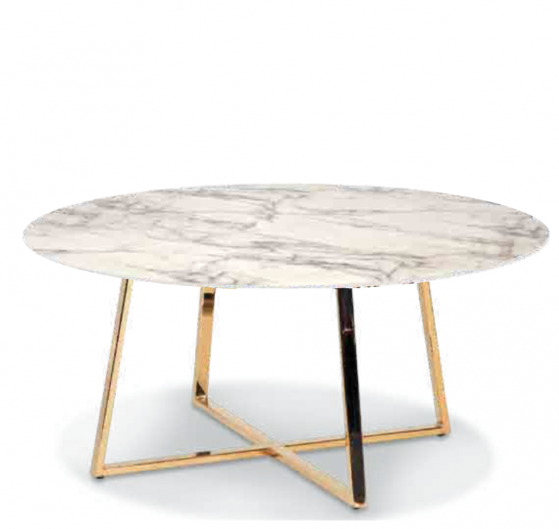 Table basse impression marbre