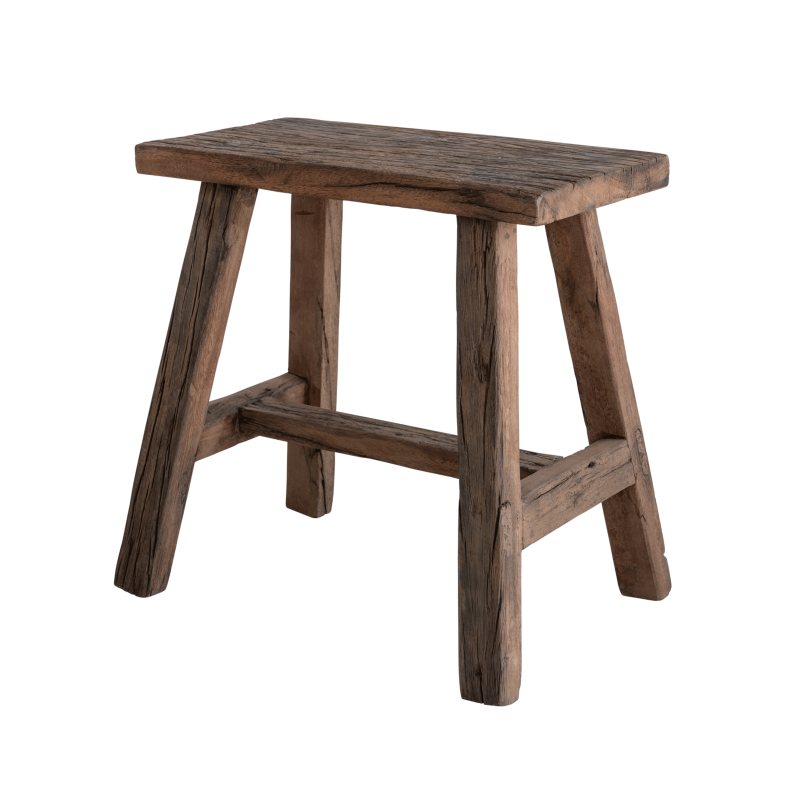 Table d'appoint en bois recyclé