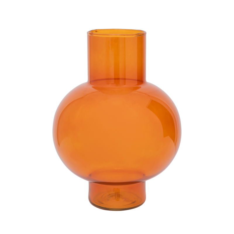 Vase en verre recyclé - Orange